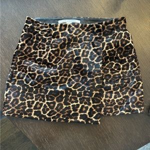 DVF leopard skirt